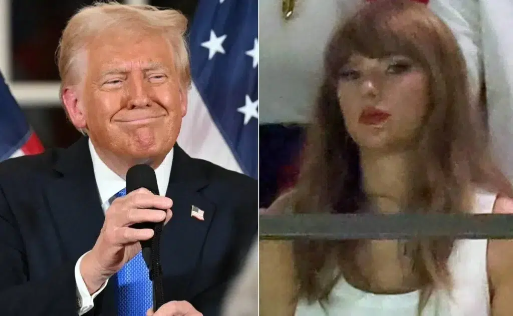 TRUMP RECIBE APLAUSOS MASIVOS, MIENTRAS QUE TAYLOR SWIFT LA APOYADORA DE KAMALA HARRIS FUE ABUCHEADA EN EL CAMPO DE JUEGO..!!!
