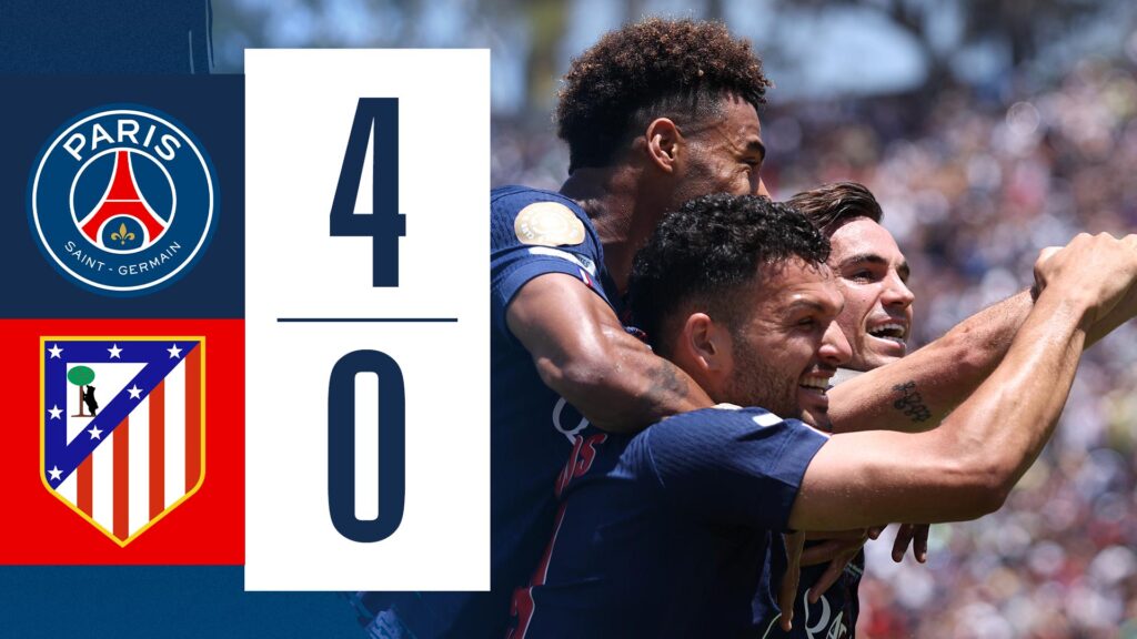 CAMPEONES EN ACCIÓN EL PARIS SAINT GERMAIN GOLEA 4-0 A ATLÉTICO EN EL MUNDIAL DE CLUBES..!!!!!