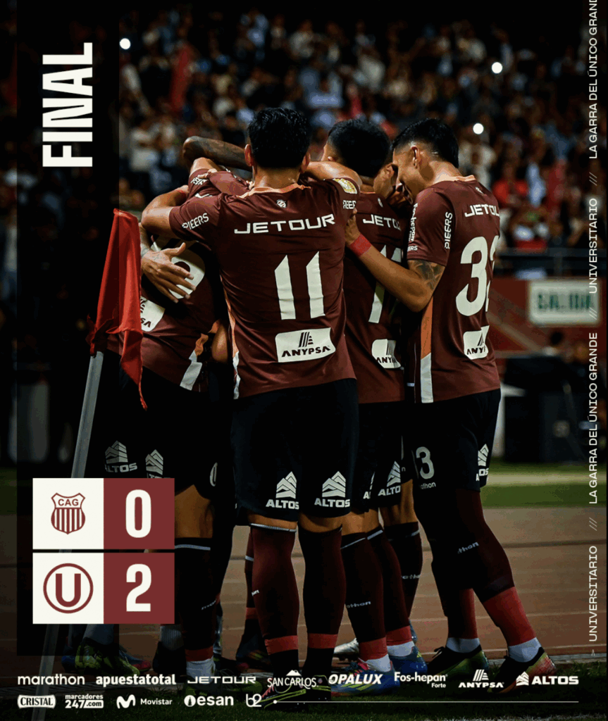 ¡PUNTEROS INVICTOS LA GARRA CREMA DEL (U)NICO GRANDE UNIVERSITARIO GANA 2-0 CONTRA EL ATLETICO GRAU..!!!!!!!!!
