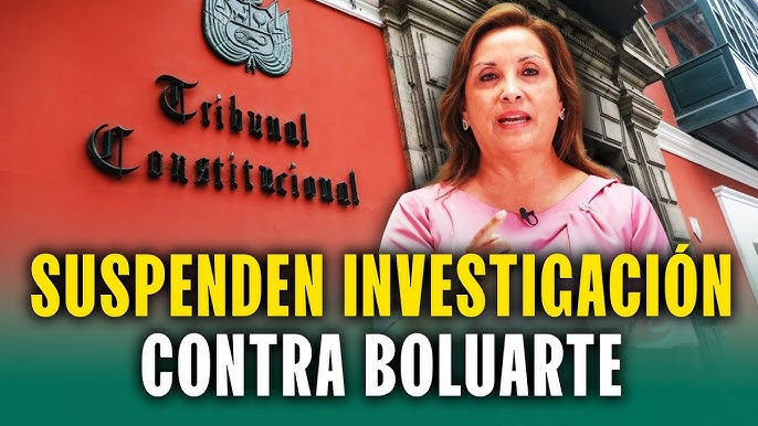 INVESTIGACIONES CONTRA DINA BOLUARTE SUSPENDIDAS HASTA 2026 POR EL TRIBUNAL CONSTITUCIONAL..!!!