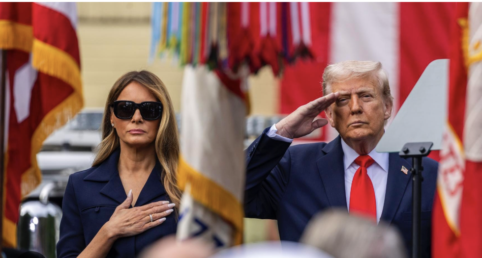 PRESIDENTE DONALD TRUMP Y PRIMERA DAMA MELANIA TRUMP PARTICIPAN EN HOMENAJE A LAS VICTIMAS DEL 11 DE SEPTIEMBRE DEL 2001..!!!!