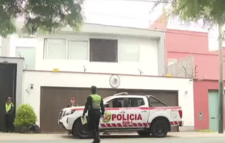 SEGURIDAD EXTREMA EN EMBAJADA DE MÉXICO ANTE SITUACIÓN DE BETSSY CHÁVEZ..!!!!