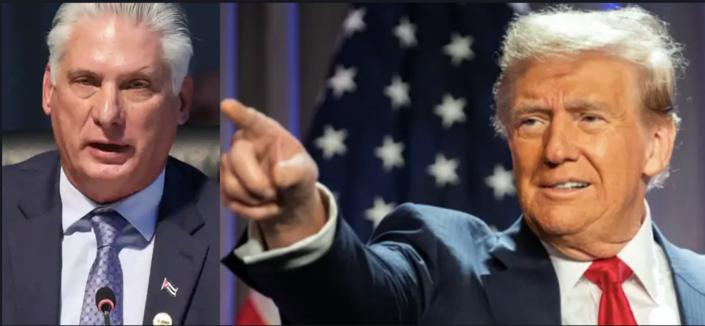 PRESIDENTE DONALD TRUMP ASEGURA QUE EL RÉGIMEN TIRANICO CUBANO ESTÁ PRÓXIMO A SU FIN..!!!!!