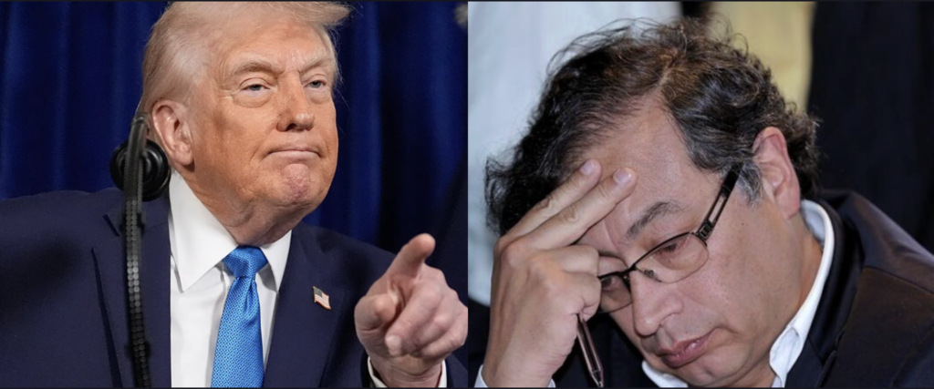 PRESIDENTE TRUMP PONE EN LA MIRA A GUSTAVO PETRO Y FUTURAS ACCIONES MILITARES EN COLOMBIA..!!!!!