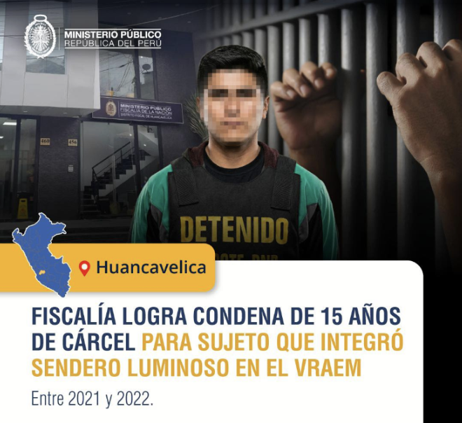 SENDERO LUMINOSO 15 AÑOS DE CÁRCEL PARA TERRORISTA CAPTURADO EN EL VRAEM..!!!!