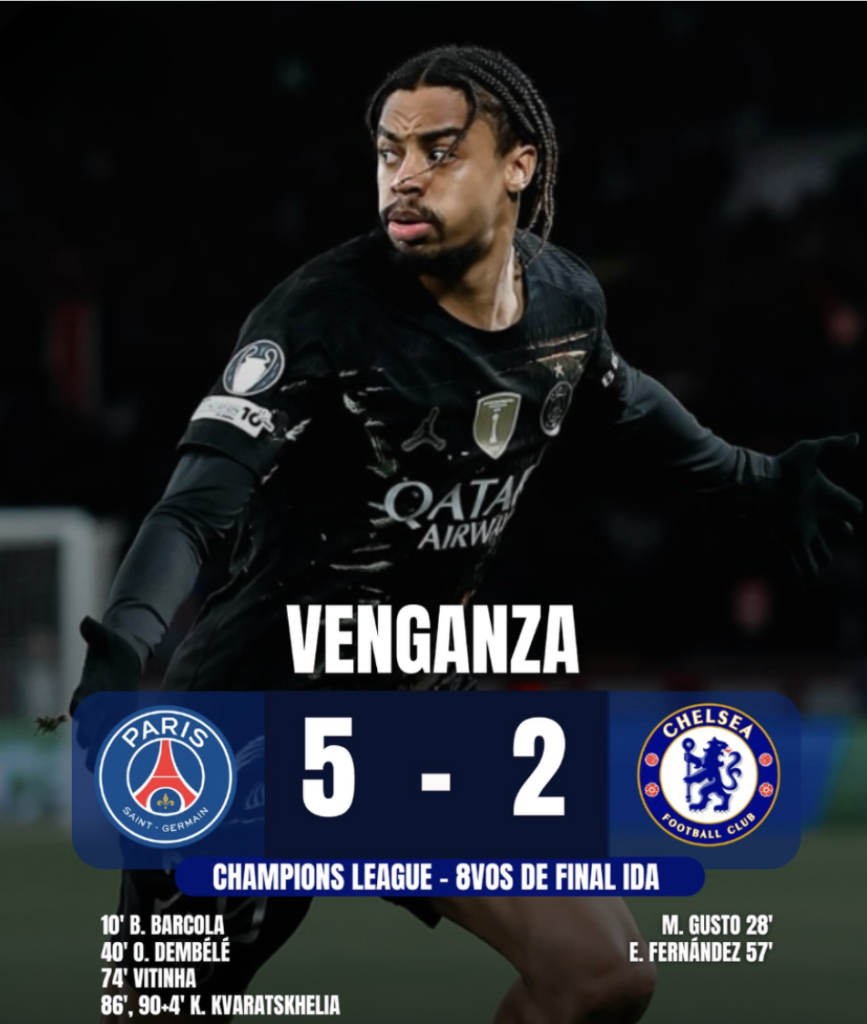 ¡VENGANZA CUMPLIDA! PARIS SAINT GERMAIN DESTROZA Y HUMILLA AL CHELSEA Y ENVÍA MENSAJE CLARO EN CHAMPIONS..!!!!!!!
