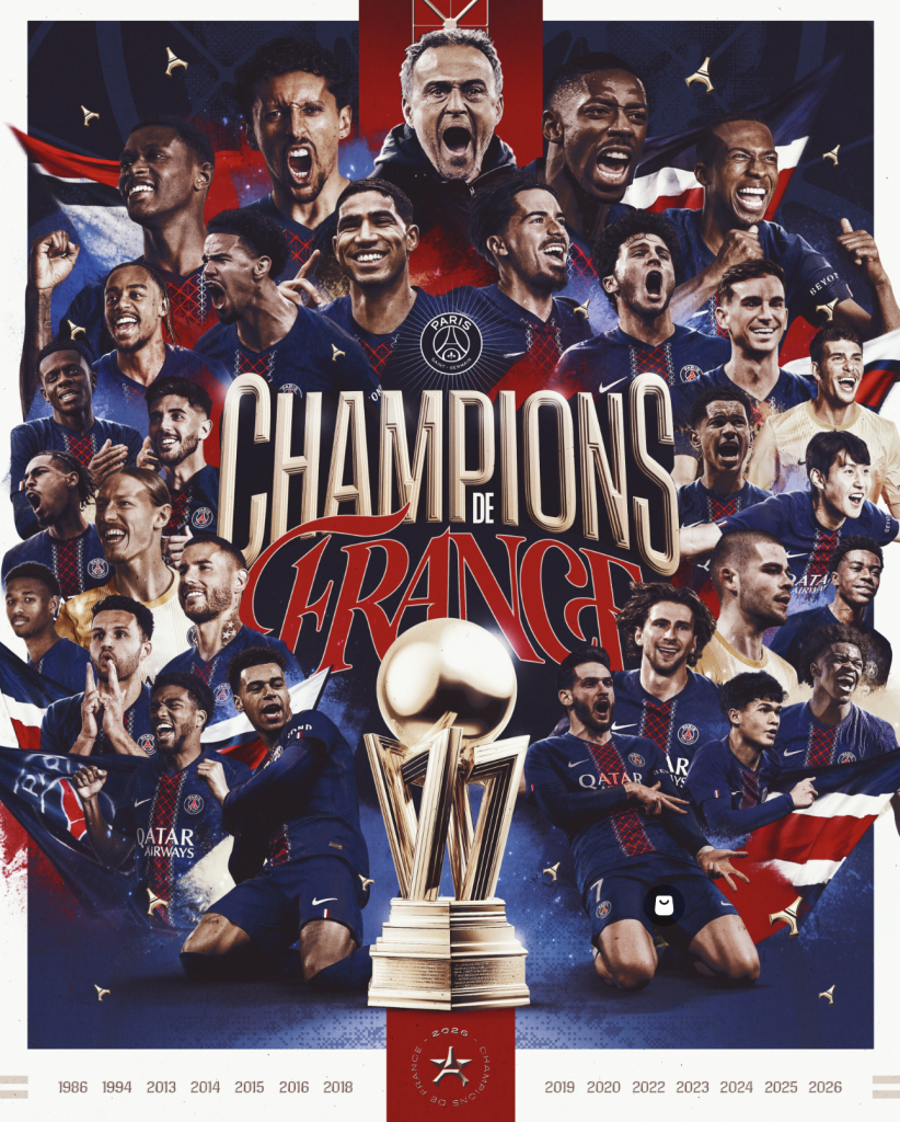 PSG CAMPEÓN DE LA LIGA FRANCESA 2025-2026 LA DINASTÍA PARISINA AHORA VA POR LA FINAL CONTRA EL ARSENAL POR LA CHAMPIONS LEAGUE 2026..!!!!!!!
