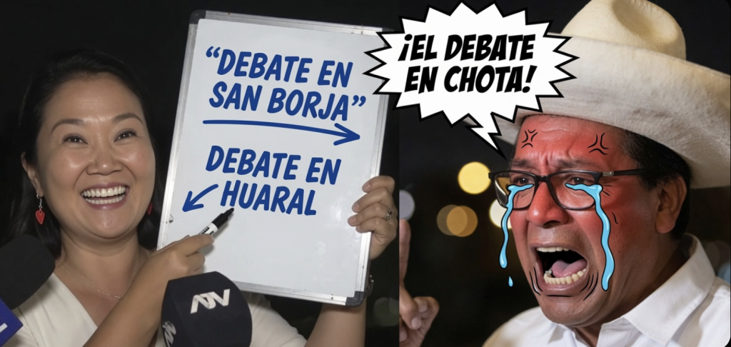 KEIKO DESMONTA A SÁNCHEZ “SI QUIERES JUGAR DE LOCAL, QUE SEA EN HUARAL O SAN BORJA..!!!!!