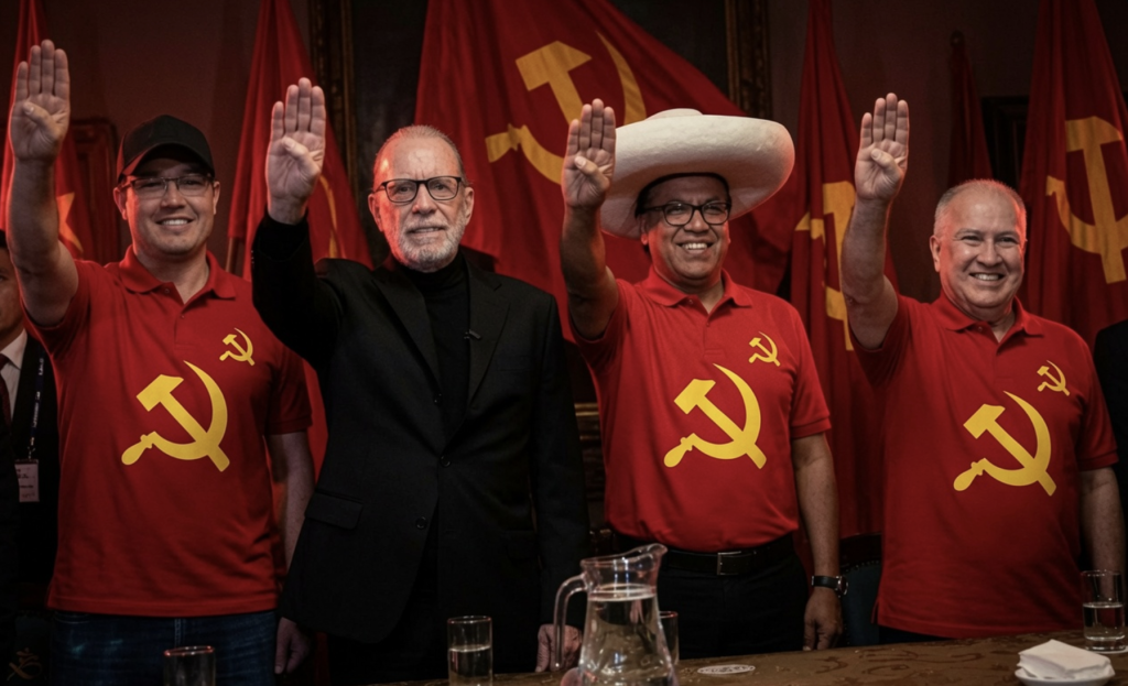 ¡ROBERTO SÁNCHEZ Y SUS CAMARADAS ROJOS BELMONT, LÓPEZ CHAU Y FORSYTH EL PELIGRO COMUNISTA QUE AMENAZA AL PERÚ..!!!!!