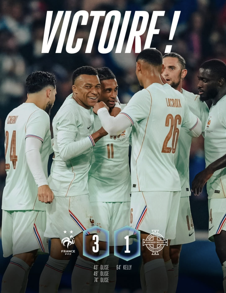 OLISE BRILLA CON HAT-TRICK Y FRANCIA DESPEGA RUMBO AL MUNDIAL 2026…!!!!!!!