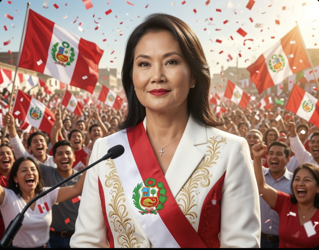 ¡VICTORIA! HABEMUS PRESIDENTA KEIKO FUJIMORI SUPERA A ROBERTO SÁNCHEZ CON EL 50.135%..!!!!!!