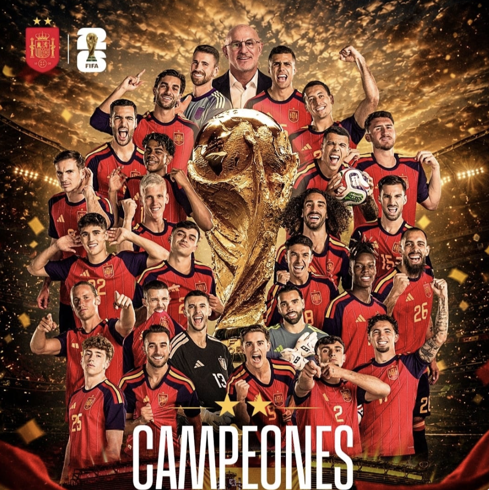 ESPAÑA, CAMPEONA DEL MUNDO EL TRIUNFO DEL FÚTBOL PERFECTAMENTE JUGADO..!!!!!!